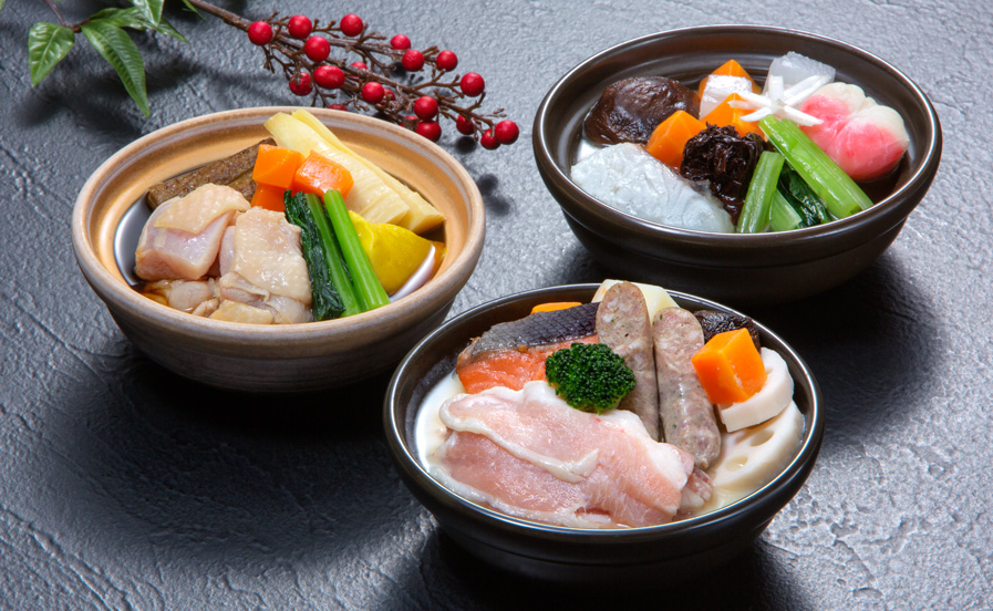 皆美個食鍋セット(松江吟醸鍋・石見へか焼鍋・出雲縁起鍋)